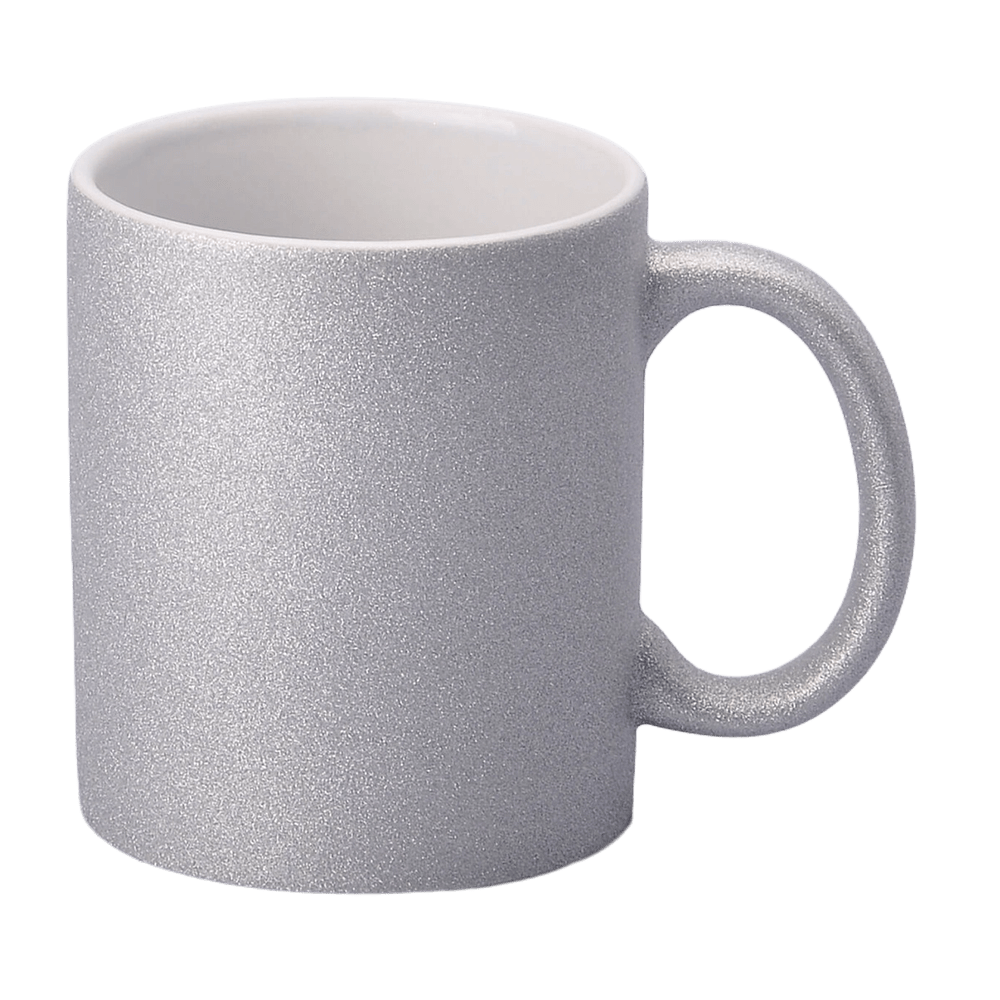 SM-044 Glitter Silver Mug 330 ml