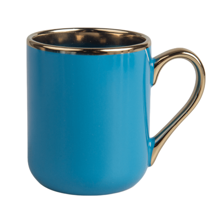 UNISUB sublimation mug SM-060 330 ml white with gold rim and handle Class AA+