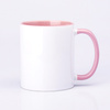 Sublimační hrnek 330 ml s růžovým vnitřkem a sluchátkem SM-007 sublimation AA+