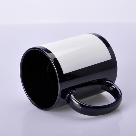 CARTON 36 pcs. UNISUB SM-047 AA+ black sublimation mug with white window 330ml