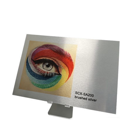 Sublimation sheet brushed silver, 610x305mmx0.45mm UNISUB SCX-SA200