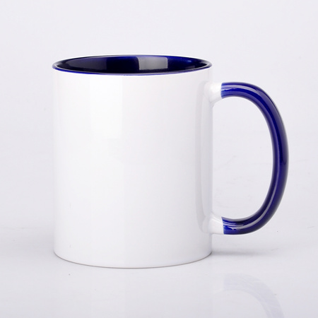 Mug with cobalt interior and earpiece 330ml SM-002 for AA+ sublimation