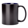 Printed magic mug black with navy blue interior SM-022 330ml