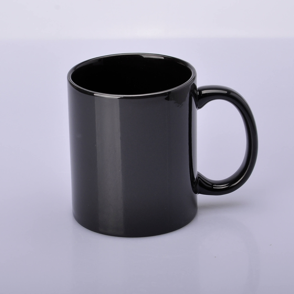 SM-016 Magischer Becher schwarz mit schwarzer Innenseite für Sublimation 330ml (semi-matt)