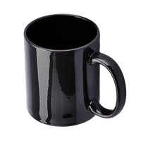 SM-018 Kubek magiczny czarny z czarnym wnętrzem 330ml (błyszczący)