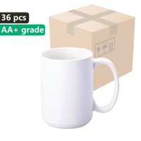 Kubki białe do sublimacji (AA+) 425 ml -  KARTON 36szt.