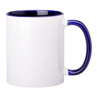Kubek z kobaltowym wnętrzem i uszkiem 330ml SM-002 do sublimacji AA+