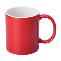 SM-028 Kubek magiczny czerwony z białym wnętrzem 330ml (półmatowy)