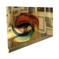 Blacha do sublimacji aluminium mirror gold, 600x300mmx0.45mm UNISUB SCX-SA401